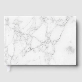 White Marble Guest Book