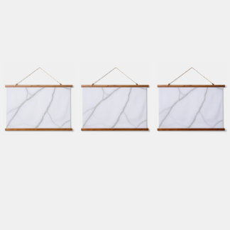 White Marble Hanging Tapestry