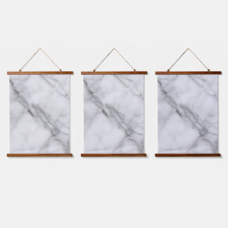 White Marble Hanging Tapestry