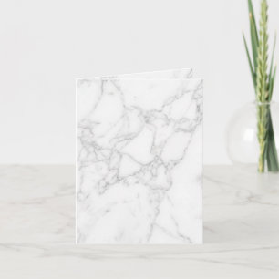 White Marble Holiday Card