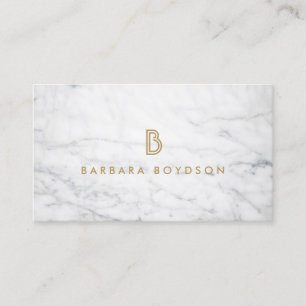 WHITE MARBLE INTERIOR DESIGNER Business Card