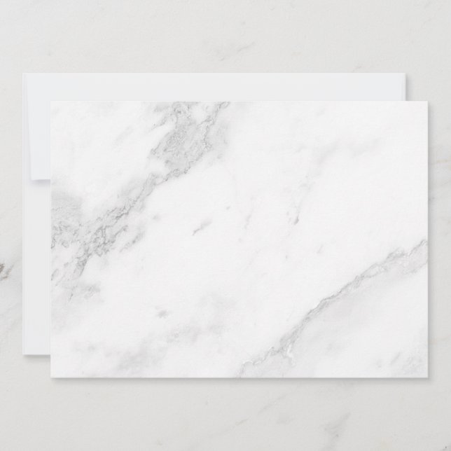 White Marble Invitation (Front)
