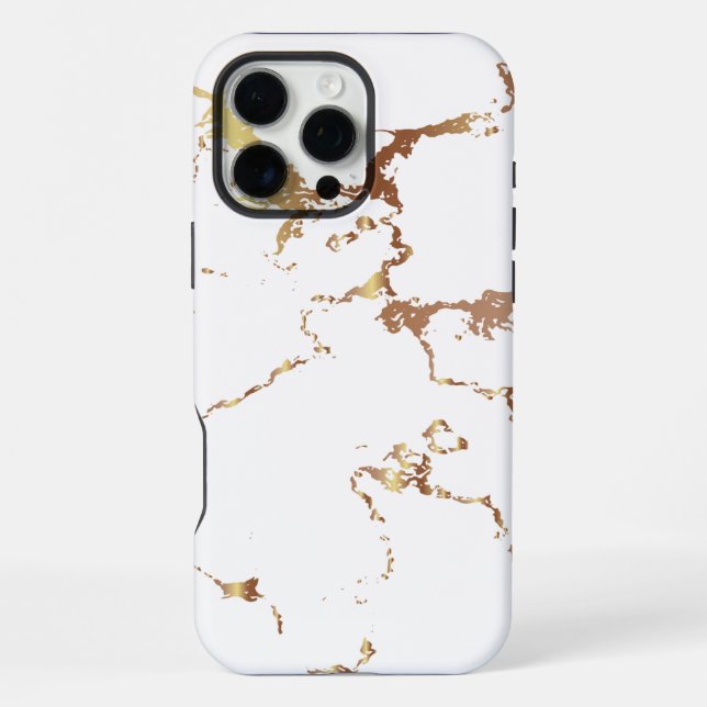White Marble  iPhone Case (Back)