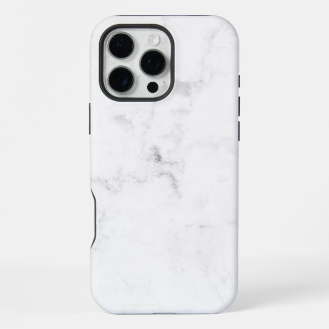 White Marble  iPhone Case (Back)
