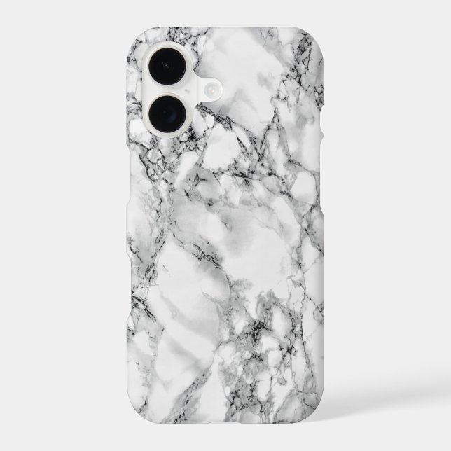 White Marble iPhone Case (Back)