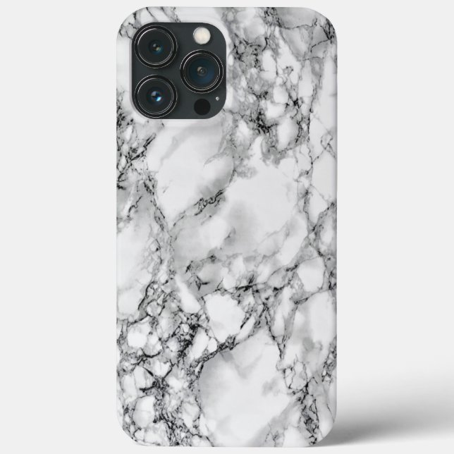 White Marble iPhone Case (Back)