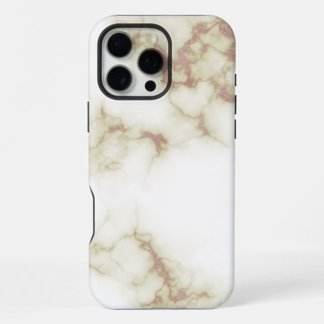 White Marble  iPhone Case (Back)