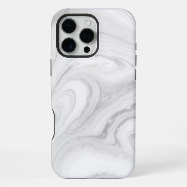 White Marble  iPhone Case (Back)
