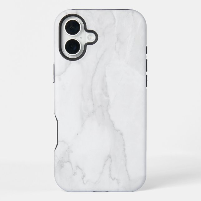 White Marble iPhone Case (Back)