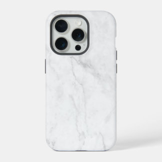 White Marble iPhone 15 Pro Case