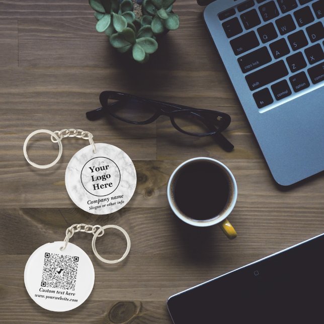 White marble  key ring (Creator Uploaded)