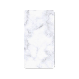 White Marble Label