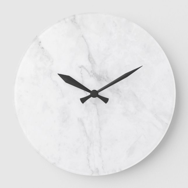 White Marble Large Clock (Front)