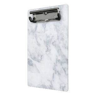White Marble Look Mini Clipboard