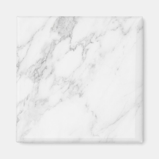 White Marble  Magnet (Front)