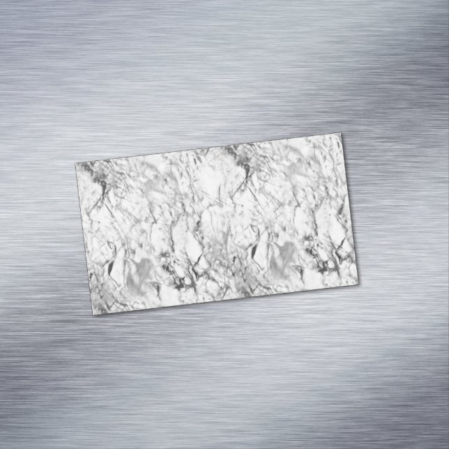 White marble 	Magnetic business card (In Situ)