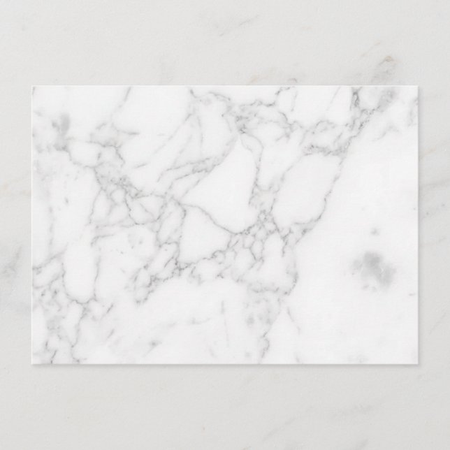 White Marble Menu (Front)