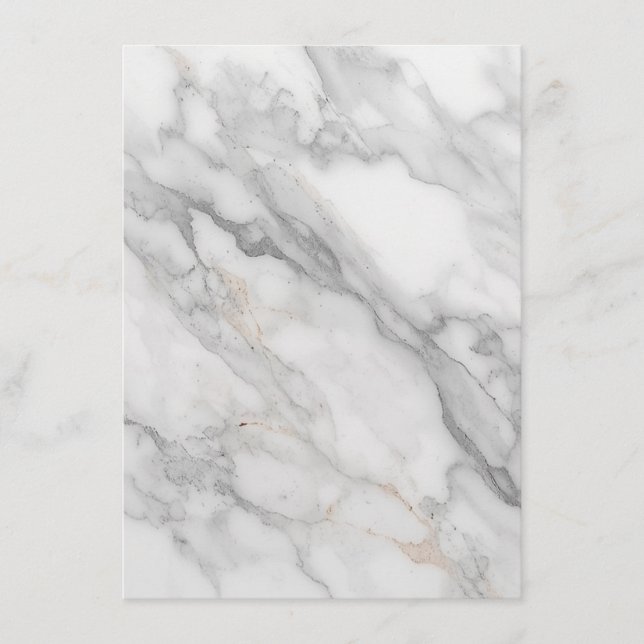 White Marble Menu (Front)
