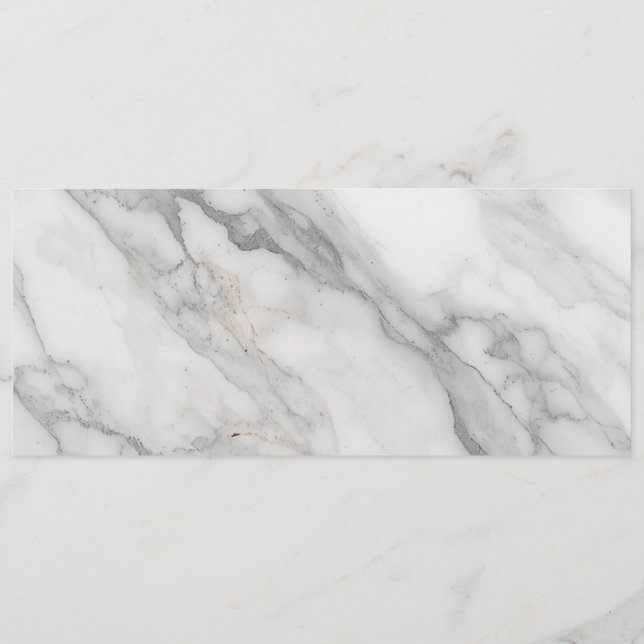 White Marble Menu (Back)