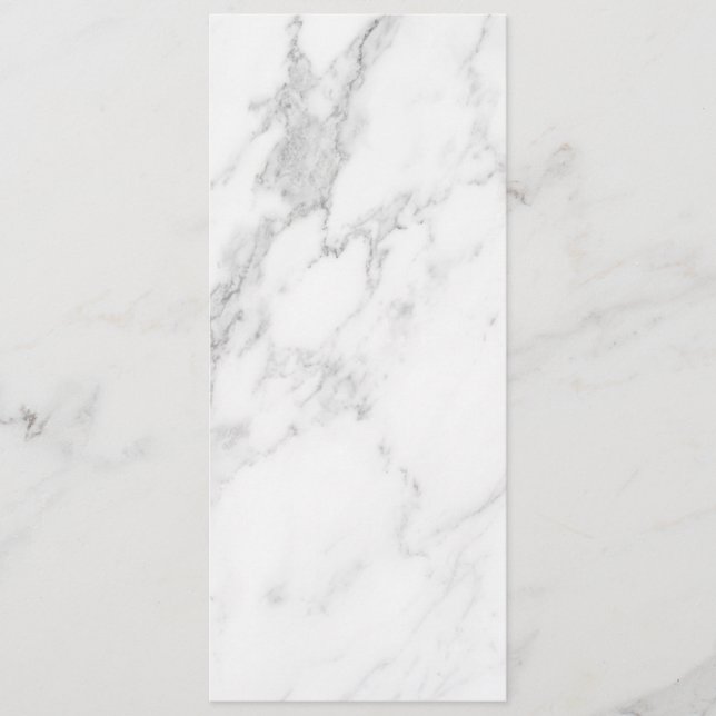 White Marble Menu (Front)