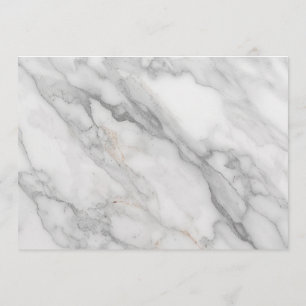 White Marble Menu