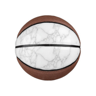 White Marble Mini Basketball