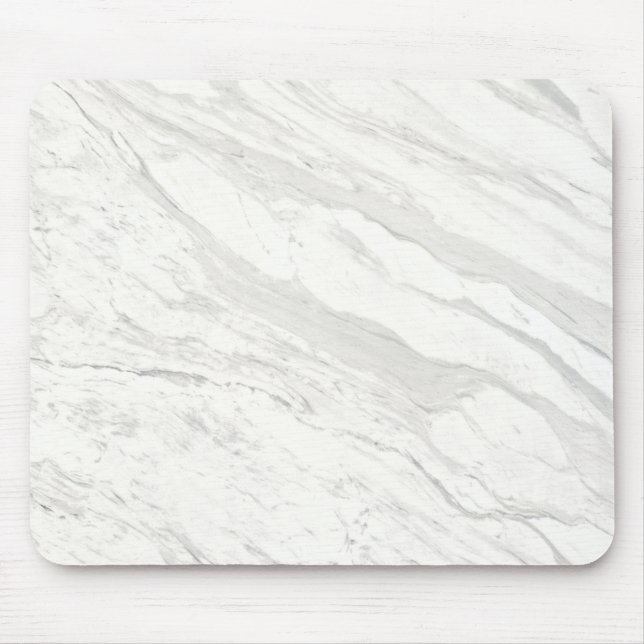 White Marble Mouse Mat (Front)