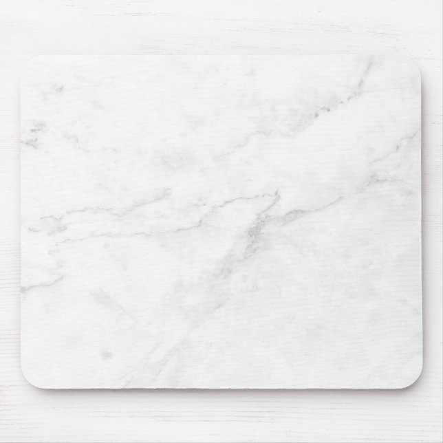  White Marble Mouse Mat (Front)