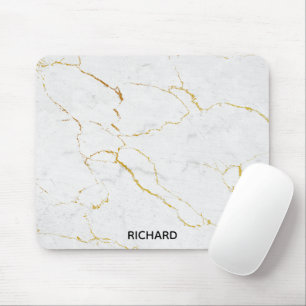 White Marble Mouse Mat
