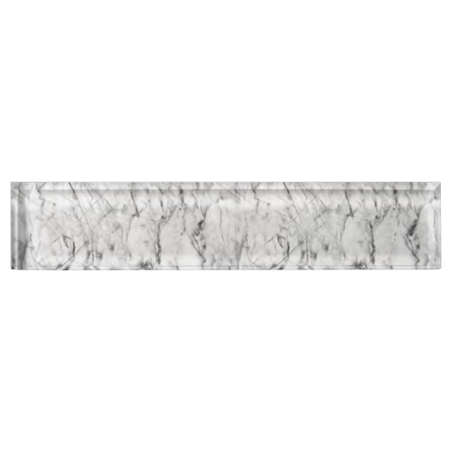 White marble nameplate (Front)