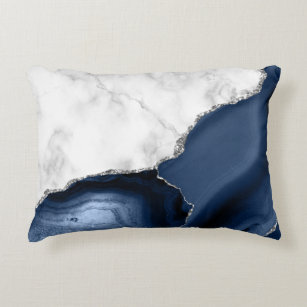 Navy blue and outlet silver cushions