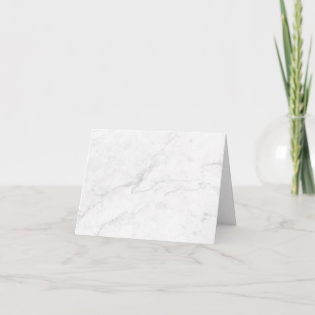 White Marble Note Card (Front)