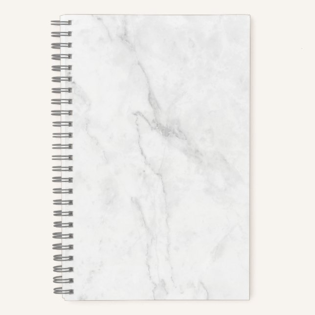  White Marble Notebook (Front)