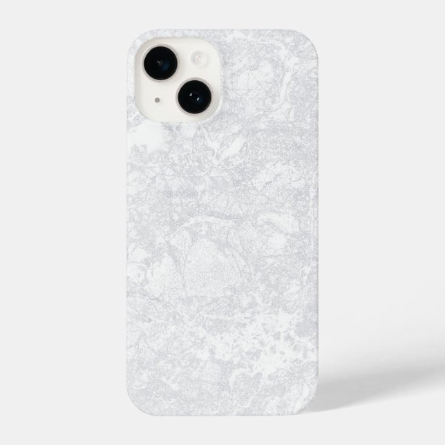 White Marble Plaster Stucco Gypsum Texture iPhone Case (Back)