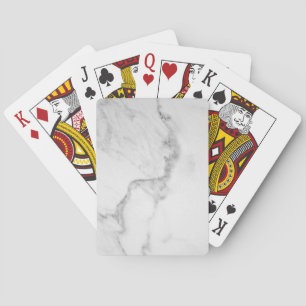 White Marble Playing Cards