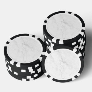 White Marble Poker Chips