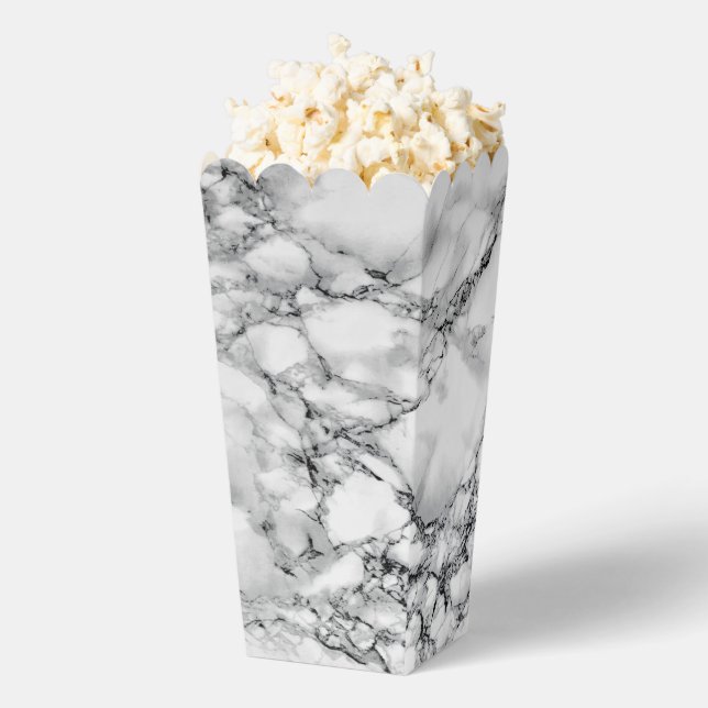 White Marble Popcorn Box (Popped)
