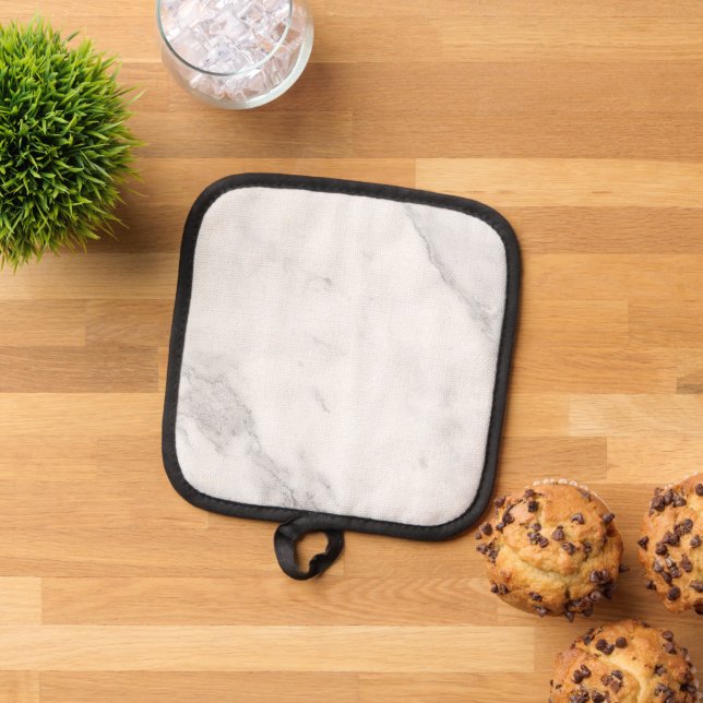 White Marble Pot Holder (Top Down)