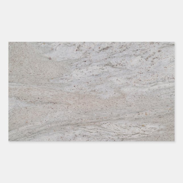 White Marble Rectangle Sticker (Front)