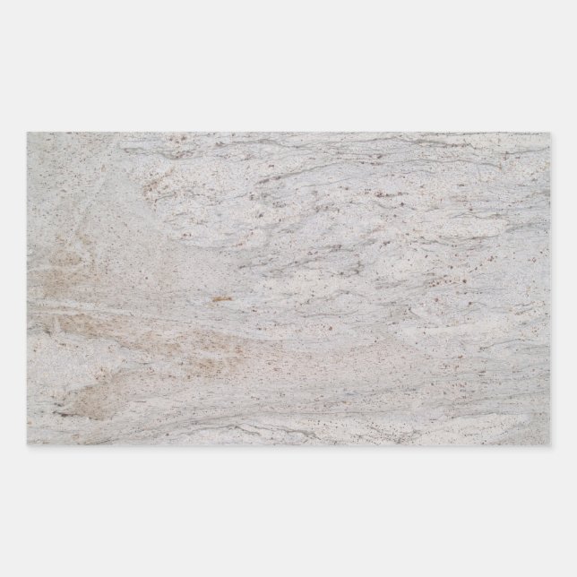 White Marble Rectangle Sticker (Front)
