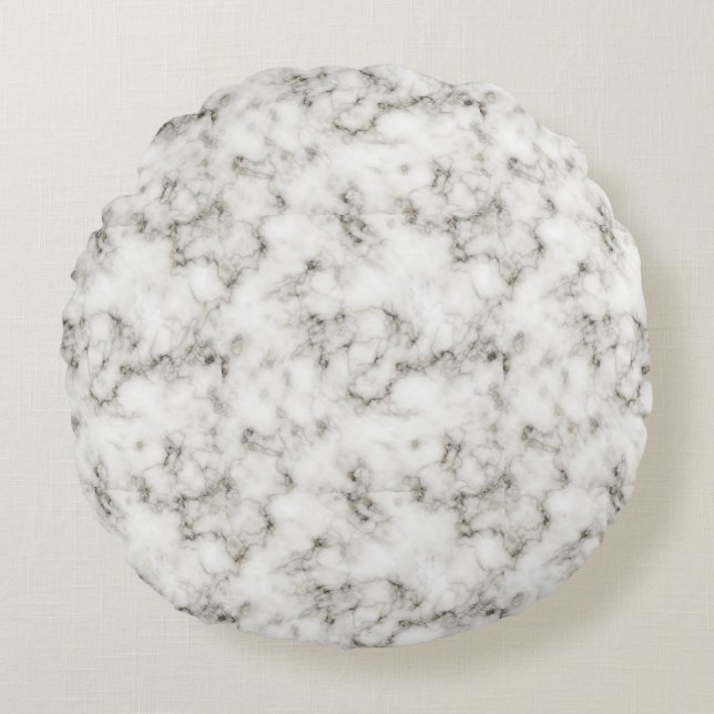 white-marble round cushion (Front)