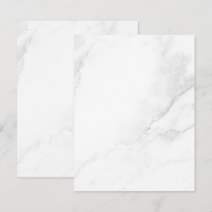 White Marble RSVP Card
