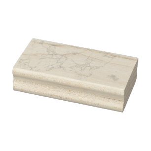 White Marble Rubber Stamp