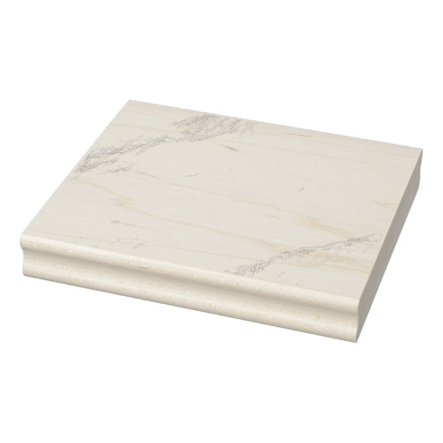 White Marble  Rubber Stamp (Stamp)
