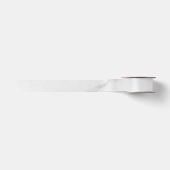 White Marble Satin Ribbon (Front)