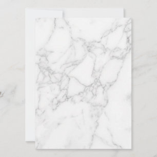White Marble Save The Date