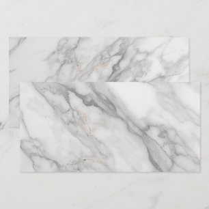 White Marble Save The Date