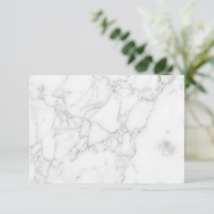 White Marble Save The Date