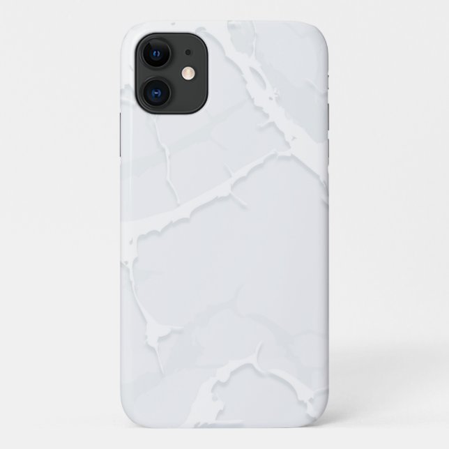 White Marble Scrap Elegant Case-Mate iPhone Case (Back)