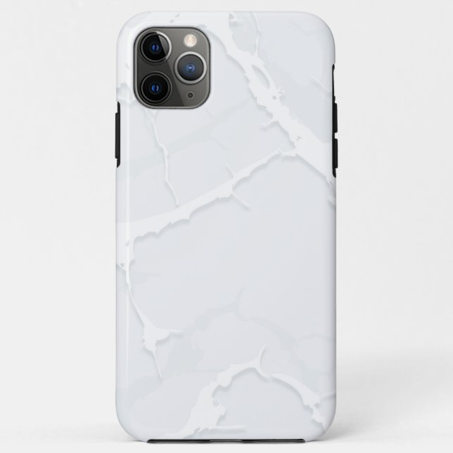 White Marble Scrap Elegant Case-Mate iPhone Case (Back)